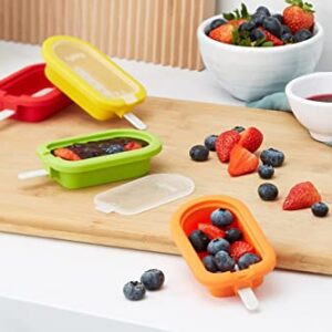 Lekue Stackable 4 Pieces Popsicle Mould, One Size, Multicolour