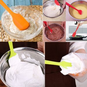 Silicone Spatulas, 11 inch Rubber Spatula Heat Resistant Seamless One Piece Design Non-Stick Flexible Scrapers Baking Mixing Tool (4 Piece)