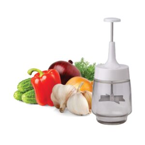 HIC Kitchen Old Fashioned Onion Chopper, 18/8 Stainless Steel Plain Edge Blades