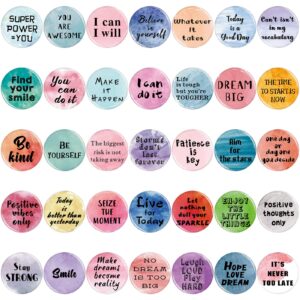 inspirational quote refrigerator magnets motivational fridge magnets watercolor round encouragement refrigerator magnets for classroom whiteboard locker fridge supplies (35 pieces)