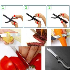 Vegetable Slicer Cutter - Produce Chopper Fruit Cutter - Smart Cutting Board And Knife Set Kitchen Slicer - Vegetable Chopper Veggie Cutter - Multiple Purpose Vegetable Slicer - Clever Smart Cutter