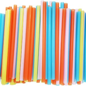 Jumbo Smoothie Straws Assorted Colors [100 Count]