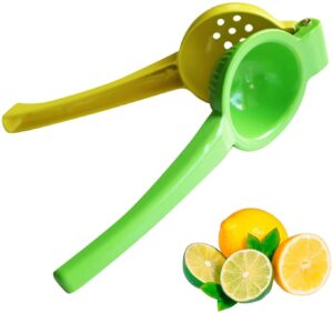 culinary elements metal lemon and lime squeezer: manual press, easy to use citrus juicer, dishwasher safe 1 pack