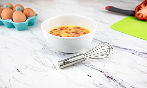 Tovolo 6" Mini Stainless Steel Whisk - Small Kitchen Gadget & Utensil for Baking, Cooking, Whipping, Mixing, Egg Beating, & Essentials / Dishwasher-Safe