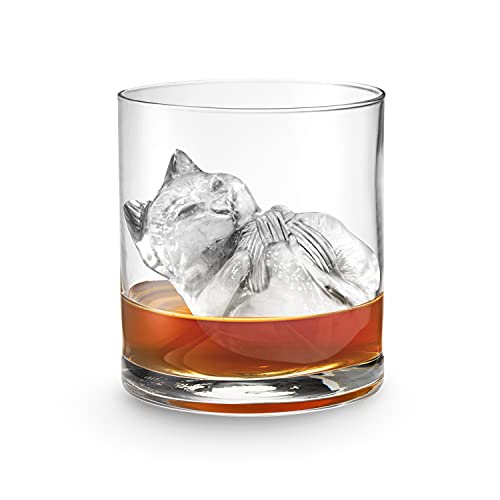 Tovolo Kitten Ice Molds (Set of 2) - Slow-Melting, Leak-Free, Reusable, & BPA-Free Craft Ice Molds/Great for Whiskey, Cocktails, Coffee, Soda, Fun Drinks, and Gifts