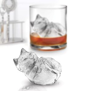 Tovolo Kitten Ice Molds (Set of 2) - Slow-Melting, Leak-Free, Reusable, & BPA-Free Craft Ice Molds/Great for Whiskey, Cocktails, Coffee, Soda, Fun Drinks, and Gifts