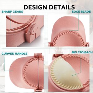 MUMSUNG Empanadas Press Maker, Dumpling Maker Mold Set With Dough Cutter, Dumpling Mold Set (L/4"+M/3")