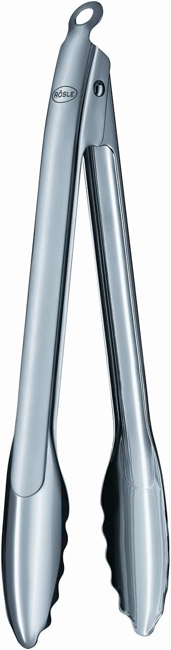 Rösle Stainless Steel 12-inch Lock and Release Tongs (12916)