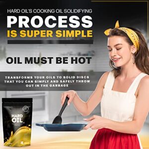 HARD OIL Solidifies Up to 18 Cups of Cooking Oil Patent-Pending Cooking Oil Solidifier Hardener Powder