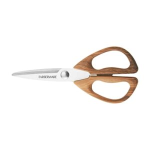 farberware 5221282 all purpose shear, pecan wood handles 8.2 x 3.5 x 0.5 inches