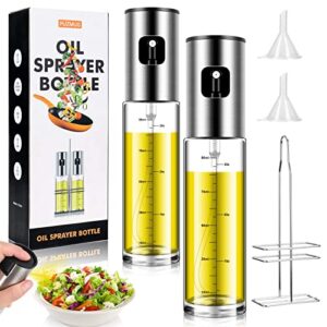 PUZMUG Oil Sprayer, Oil Sprayer with Olive Oil Holder, Fried Chicken, BBQ, Baking, Barbecue, Air Fryer, Salad, Olive Oil Dispenser Set