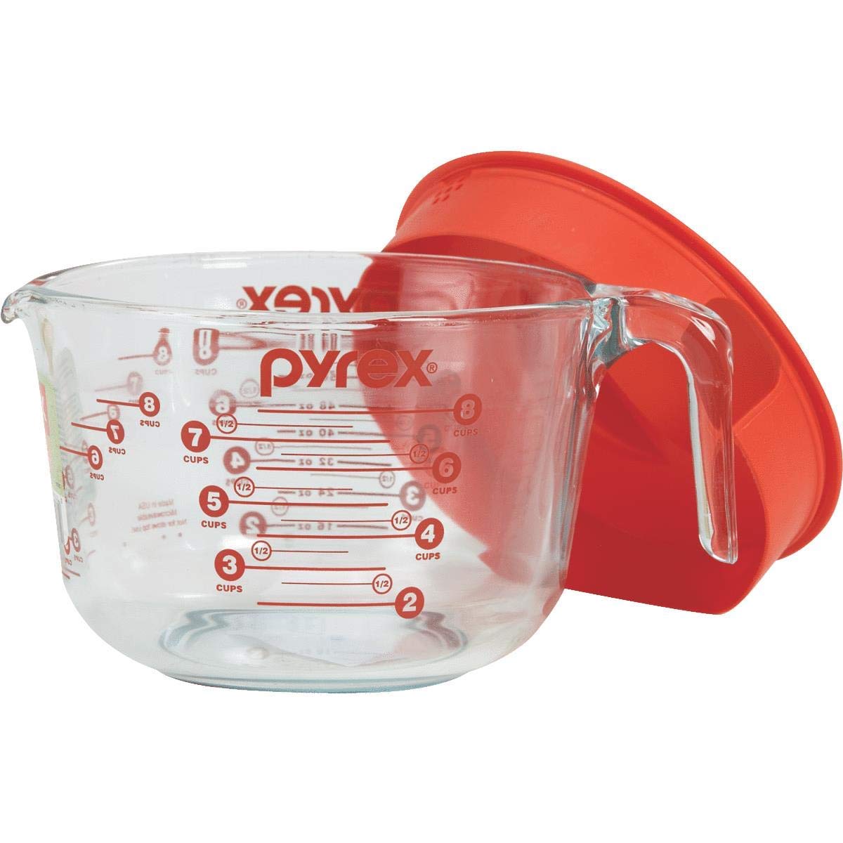 Pyrex Glass Measuring Cup Set (8-Cup, Microwave and Oven Safe )