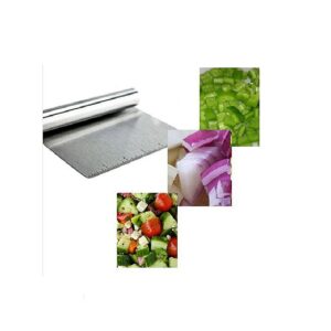 Stainless Steel Food Scraper and Chopper Large Griddle Spatula Kitchen Tool Gadget by MERRY BIRD