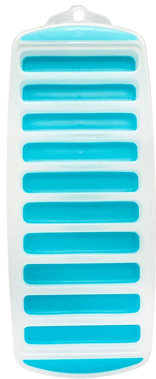 Meadow Lane Ice Stick/Cube Tray, Teal Blue, 1-Tray, Narrow and Long for Sports Bottles