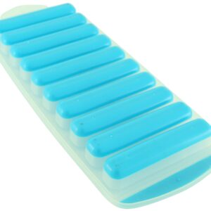 Meadow Lane Ice Stick/Cube Tray, Teal Blue, 1-Tray, Narrow and Long for Sports Bottles