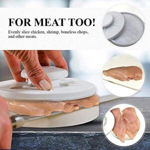 Rapid Slicer Food Cutter, Non-Slip Holder To Slice Foods Easily and Safely, White