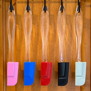 Mini Spatulas Set - 10 Piece Heat Resistant Silicone Spatula - Pro-Grade Multipurpose Kitchen Tool for Baking, Cooking, Mixing, and More - Non-Stick, Dishwasher Safe Bright and Colorful Small Spatula