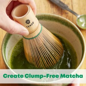 Tenzo Bamboo Whisk for Ceremonial Grade Matcha Green Tea - Authentic Traditional Japanese Made 100 Prong Bamboo Whisk