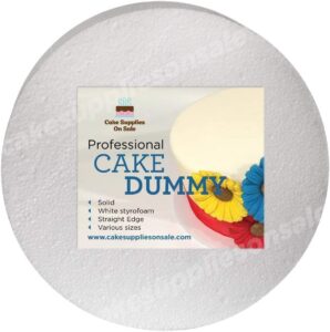 8" round cake dummy 4" high