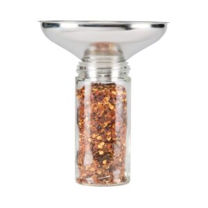 allspice spice funnel metal stainless steel 18/8 (1" bottom)