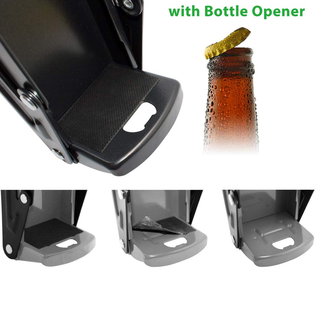 laffeya Can Crusher 16oz, Can Crusher with Can Opener, Aluminum Can Crushers, Can Crusher Wall Mounted Soda Beer Smasher Recycling Tool (16 oz, Black)