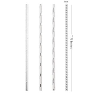 ALINK Biodegradable Silver Paper Straws Bulk, Pack of 100 Metallic Foil Striped/Wave/Dots Straws for Birthday, Wedding, Bridal/Baby Shower, Christmas Decorations and Party Supplies