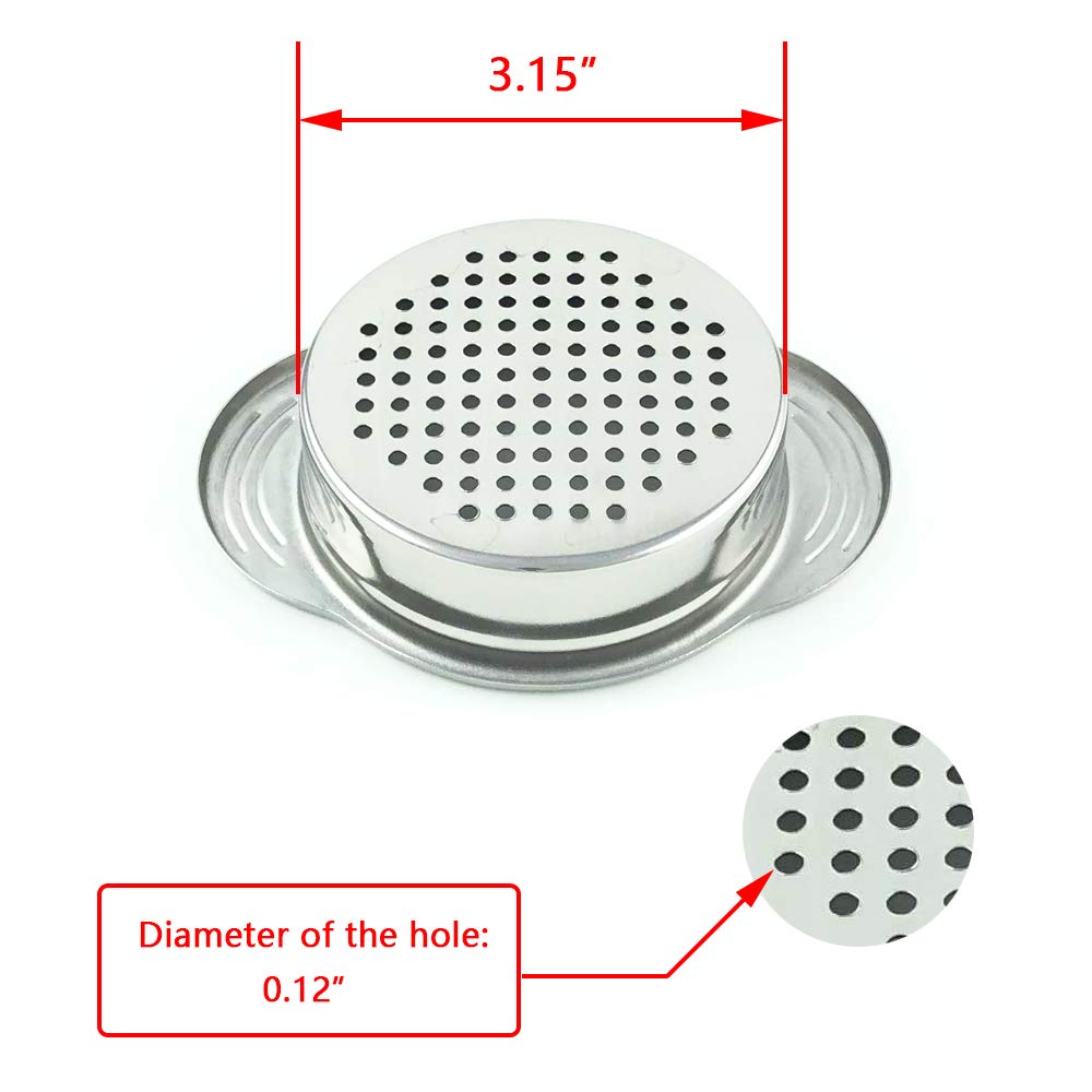 Can Strainer - Tuna Strainer - Food Grade 304 (18/8) Stainless Steel, Dishwasher Safe, Food Strainer, Can Colander, Easy To Clean, Eco-friendly