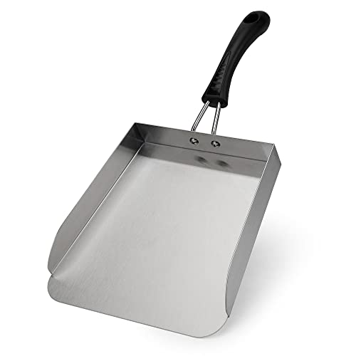 Stanbroil Stainless Steel Griddle Food Mover Smash Burger Food Shovel Grill Spatula Great for Stir Fry and Move Food, 13"