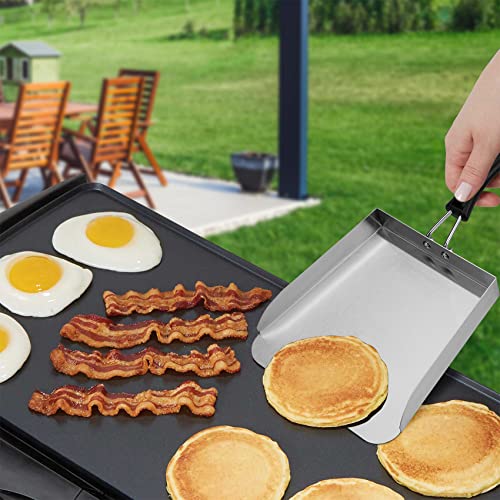 Stanbroil Stainless Steel Griddle Food Mover Smash Burger Food Shovel Grill Spatula Great for Stir Fry and Move Food, 13"