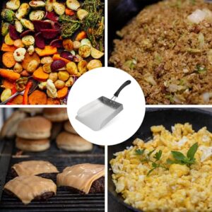 Stanbroil Stainless Steel Griddle Food Mover Smash Burger Food Shovel Grill Spatula Great for Stir Fry and Move Food, 13"