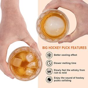 Ice Ball Maker Mold,Large Whiskey Bourbon Ice Cube Round Mold Sphere Tray for Whiskey Cocktails (3 Pack) Black