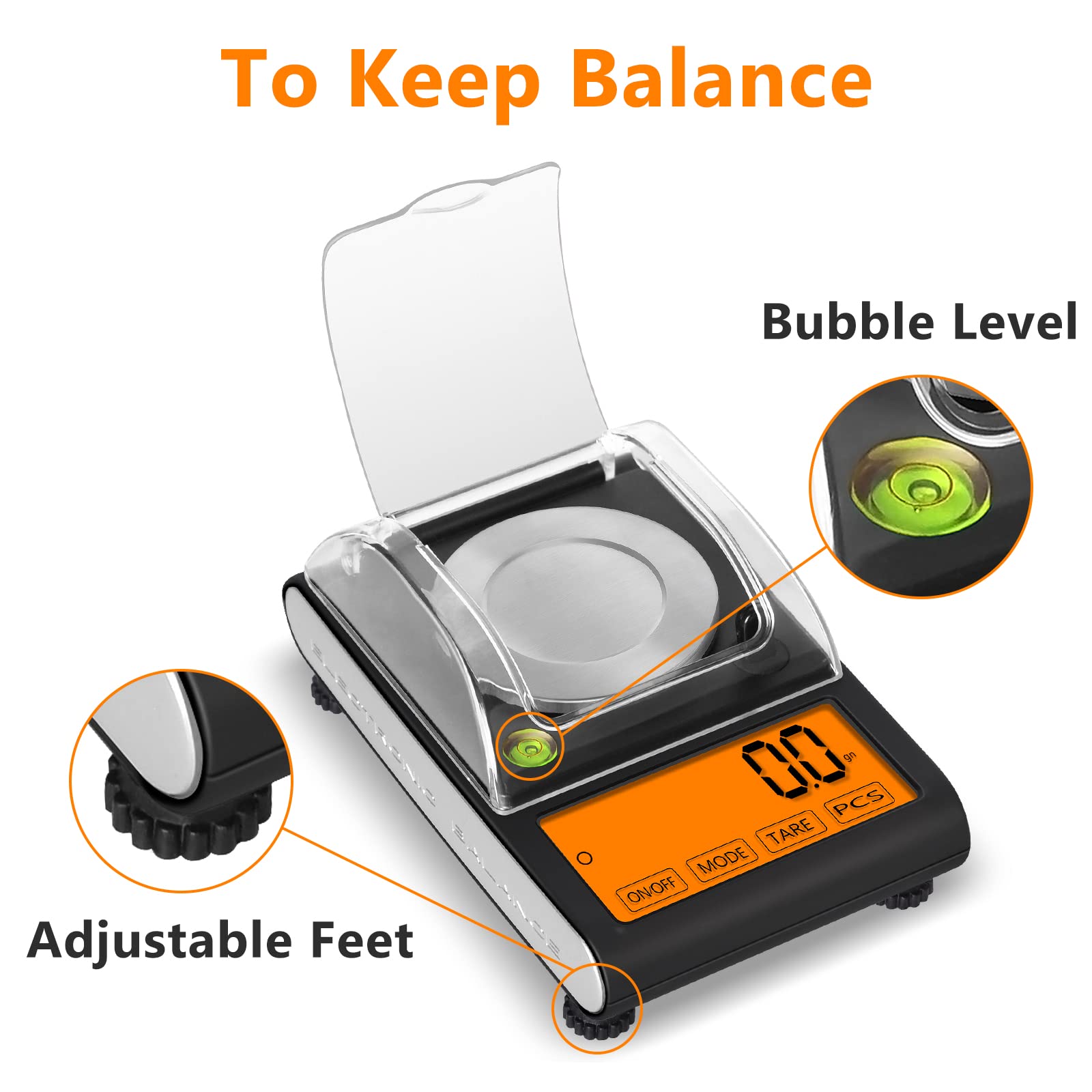 Fuzion TGD-1500gn Reloading Scale Rechargeable, 0.1gn Large LCD Touch Screen, 6 Weigh Modes, Grain Powder Scale for Reloading, Digital Powder Scale