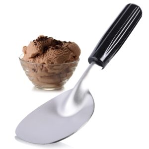 Ice Cream Spade - Stainless Steel Ice Cream Paddle for Hard or Creamy Ice Cream - Ice Cream Scoop with Comfortable Plastic Handle - Heavy Duty Strong, Durable Bend Proof Ice Cream Scooper