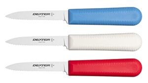 dexter-russell sani-safe s104sc-3rwc s104 scalloped paring knife with polypropylene handle (pack of 3)