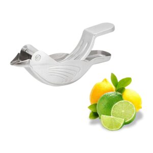 manual lemon juicer, manual lemon slice squeezer, portable fruit juicer, bird shape hand juicer for orange lemon lime pomegranate