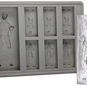 INKU Star wars silicone mold set Star wars ice and chocolate cubes: Stormtrooper, Darth Vader, X-Wing Fighter, Millennium Falcon, R2-D2, Han Solo, Boba Fett, Death Star