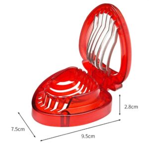 Strawberry Huller Fruit Slicer Set, Berry Stem Leaves Huller Gem Remover Removal Fruit Peeling Tool Kitchen Gadgets Corer Easy for Remove Strawberry Tomatoes and Stem Tool (2PCS)