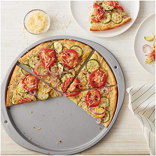 Wilton Recipe Right 12-Inch Pizza Pans, 2-Piece Set, Steel