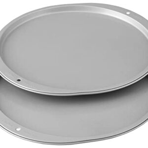 Wilton Recipe Right 12-Inch Pizza Pans, 2-Piece Set, Steel