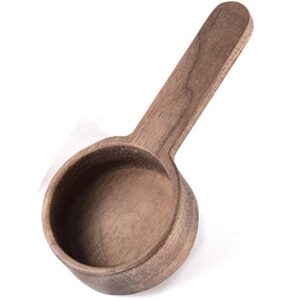 Coffee Spoons, Wooden Tablespoon Scoop, Wooden Coffee Ground Spoon, Measuring for Ground Beans or tea, Soup Cooking Mixing Stirrer Kitchen Tools Utensils, 1 Wooden Tea Scoop(3.86 inches)