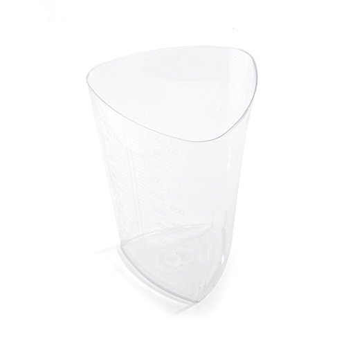 OakRidge Products 1000ml Triangular Graduated Container, Translucent, PP (10 Count)