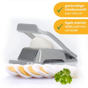 Westmark Germany Multipurpose Stainless Steel Wire Egg Slicer (Grey)