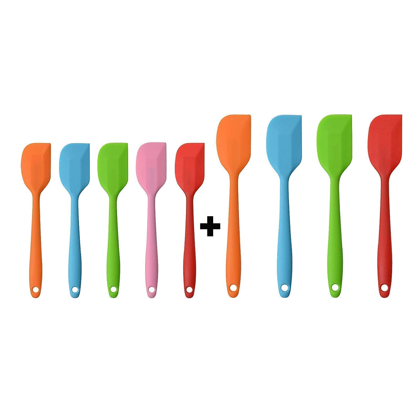 5-piece 8.5 inch Small Spatulas + 4-piece 11 inch Silicone Spatulas