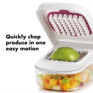 Efficiently slice vegetables and cheese with this stainless steel chopper