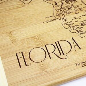 Totally Bamboo A Slice of Life Florida State Serving and Cutting Board, 11" x 8.75"