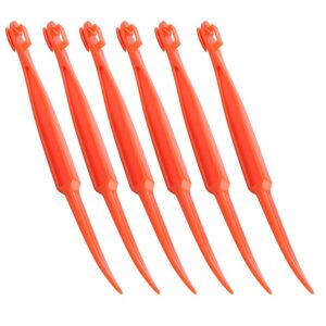 orange peelers, xloey 6pcs plastic easy slicer cutter peeler remover opener kitchen accessories knife cooking tool kitchen gadget (new)