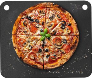 primica pizza steel for oven - durable steel as alternative to pizza stone - high quality steel for bbq grill and bakings (16" x 13.4")