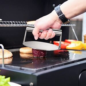 Stainless Steel Burger Press, Non Stick Hamburger Mold 5.5in Hamburger Press Patty Maker, Used to Fill Burgers, Sliders, Regular Beef Burgers, Non-Stick Kitchen Barbecue Tools, Barbecue Accessories