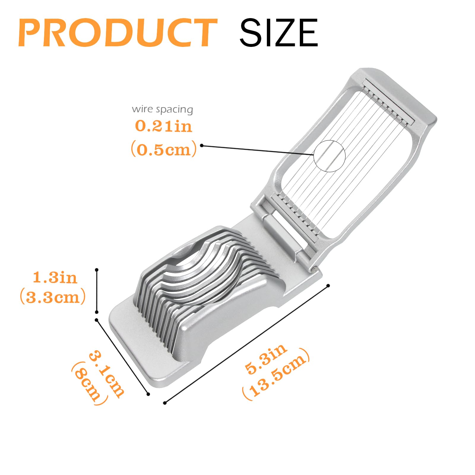 Egg Slicer,Egg Slicer for Hard Boiled Eggs Heavy Duty Strawberry Cutter - Egg Slicer for Hard Boiled Eggs Tomato Slicer Tool Mushroom Slicer Fruit Slicer Cutter