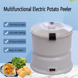 Electric Potato Peeler Automatic Rotary Rolling Peeler, Vegetable Dehydrator, Salad Rotating Machine Kitchen Peeling Tool